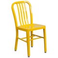 Alston Quality Alston Quality FM2700Y Metal Dining Chair; Yellow FM2700Y